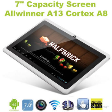 Allwinner A13 Tablet PC 7" Capacitive Screen Android 4.0 1.2GHz 512MB 4GB Webcam WiFi